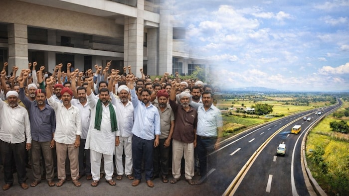 Farmer Protest against Outer Ring Road
