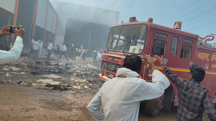 Anjangaon Surji factory fire