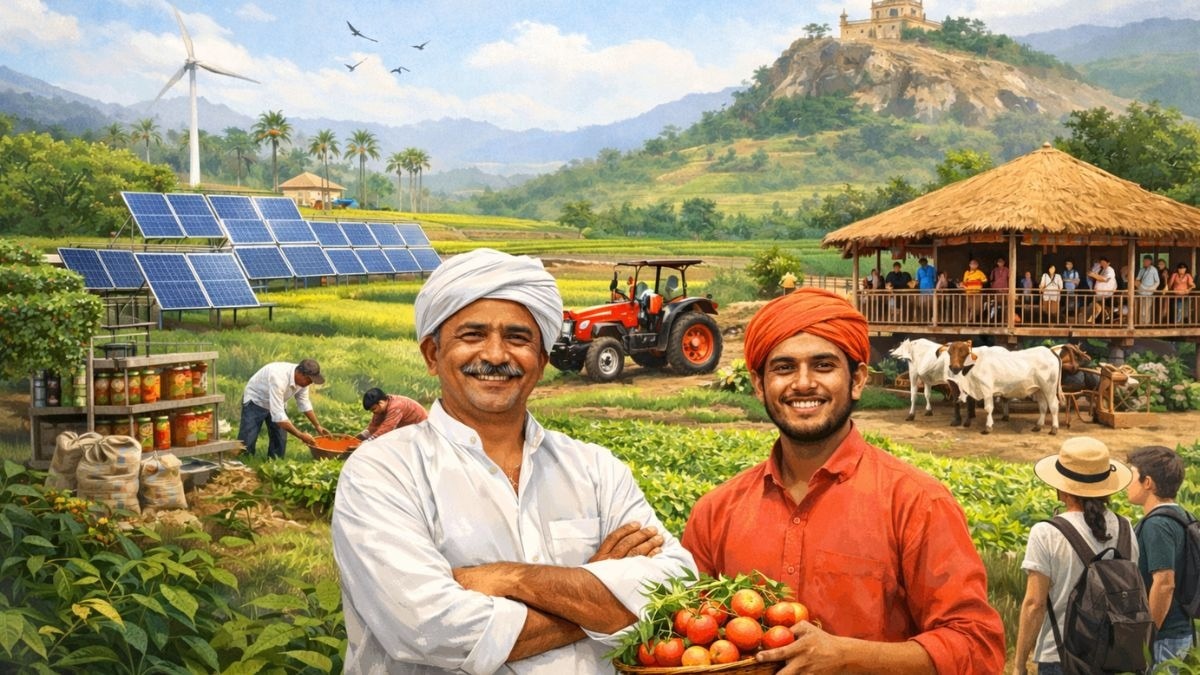 अनोखा ग्रामीण विकास मॉडल (AI तस्वीर)