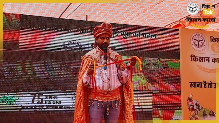 बलिया के मलप गांव पहुंचा किसान कारवां