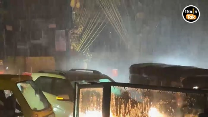 संभाजीनगर में ओलों और बारिश की मार