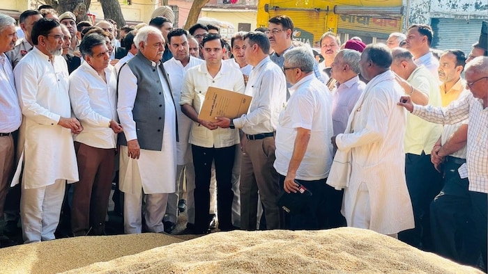 Bhupinder Singh Hooda In Gurugram Mandi