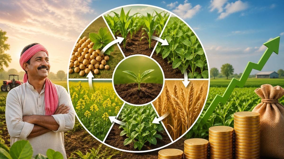 बदलते दौर में खेती का नया मंत्र, फसल चक्रण से किसानों को मिलेगा डबल मुनाफा