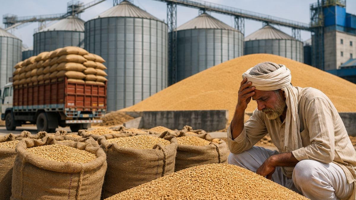 सरकारी गोदाम अनाज से फुल