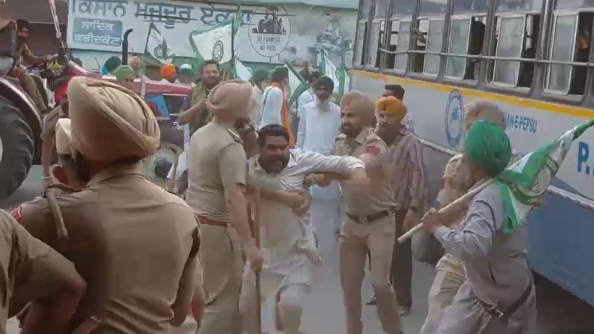 Police Kisan Jhadap Punjab