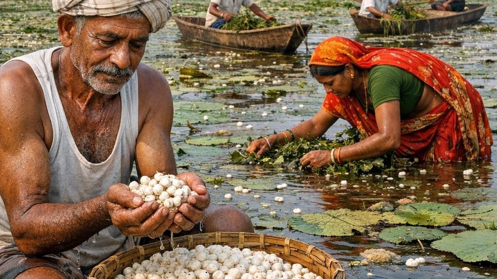 बिहार में पहली बार मखाना की फसल पर फॉल आर्मी वर्म का हमला, वैज्ञानिकों ने जारी की चेतावनी