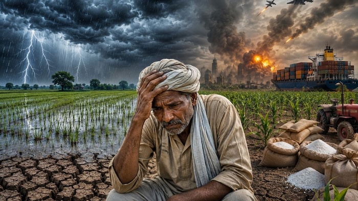 युद्ध और कमजोर मॉनसून का डबल अटैक (AI- तस्वीर)