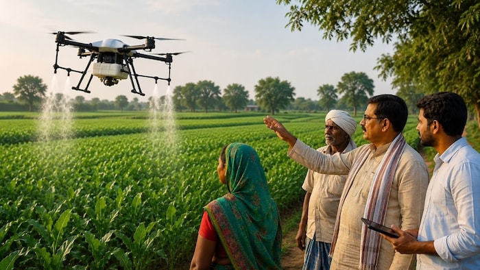 Crop Protection Drone Spray