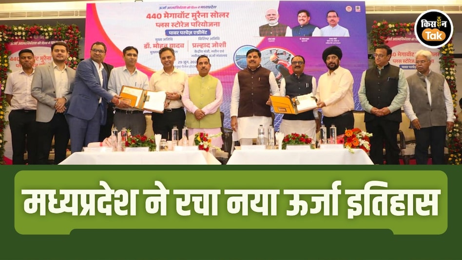 मध्यप्रदेश के किसानों को दिनभर मिलेगी बिजली! सोलर+बैटरी परियोजना में हुआ ये बड़ा काम मध्यप्रदेश के किसानों को दिनभर मिलेगी बिजली! सोलर+बैटरी परियोजना में हुआ ये बड़ा काम