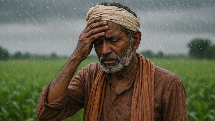 बारिश से फसल बर्बाद (सांकेतिक फोटो)
