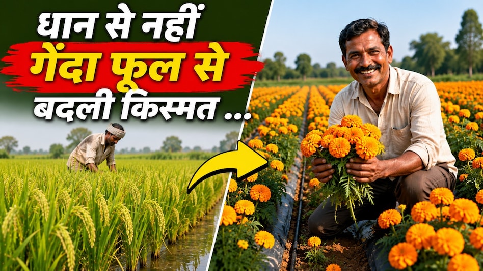 धान से नहीं बदली किस्मत, गेंदा फूल की खेती ने कर दिया मालामाल! सिर्फ 0.48 हेक्टेयर में किसान ने कमाए 2 लाख रुपये धान से नहीं बदली किस्मत, गेंदा फूल की खेती ने कर दिया मालामाल! सिर्फ 0.48 हेक्टेयर में किसान ने कमाए 2 लाख रुपये