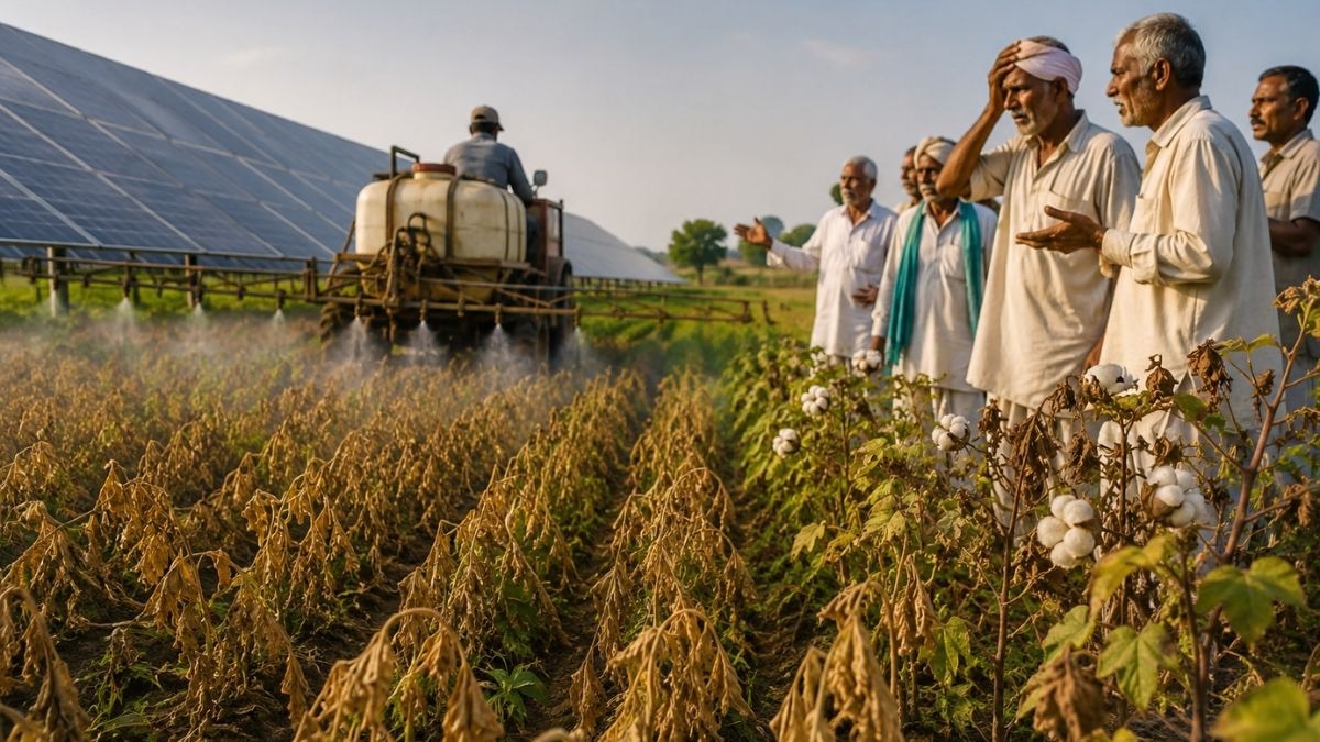 खरपतवारनाशी से फसलों को नुकसान (सांकेतिक तस्वीर)