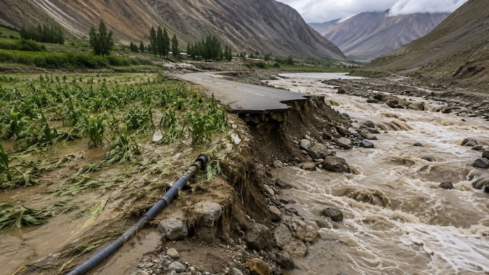 flash flood damages crop
