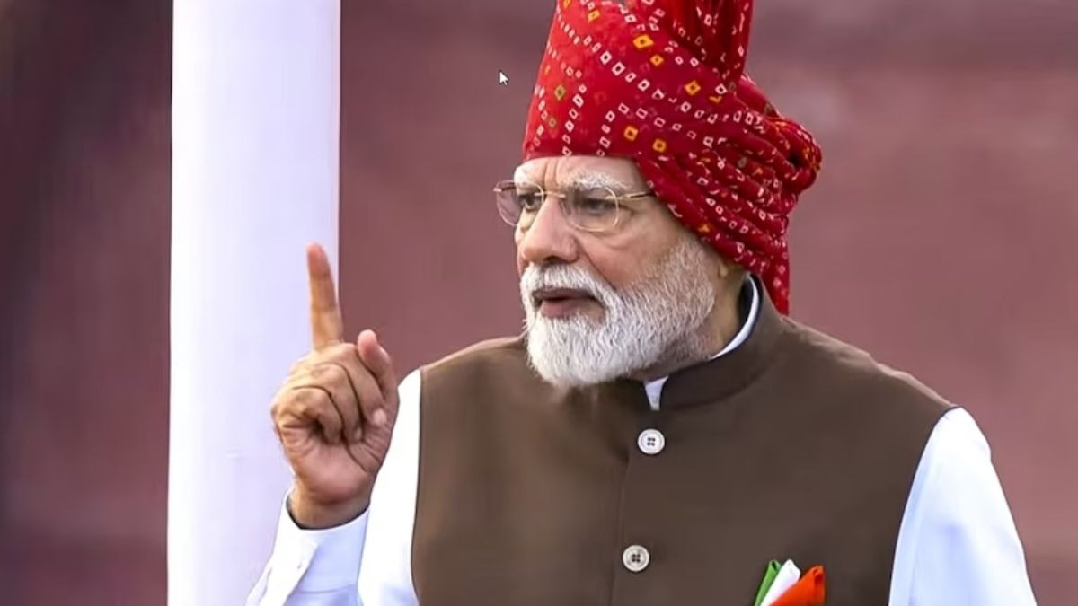 स्वतंत्रता दिवस पर प्रधानमंत्री मोदी