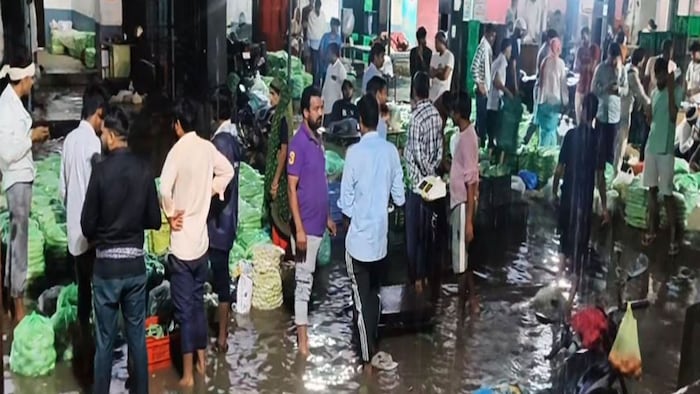 dausa sabji mandi waterlogging