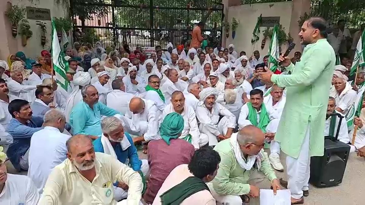 सड़कों पर उतरे सोनीपत के किसान