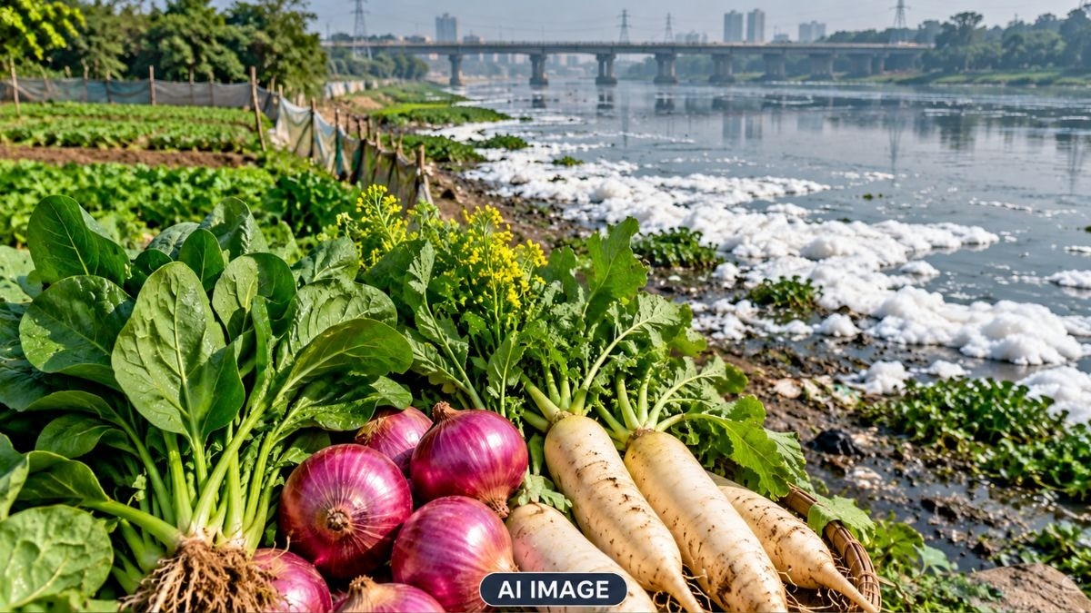 Delhi Yamuna Vegetable Pollution
