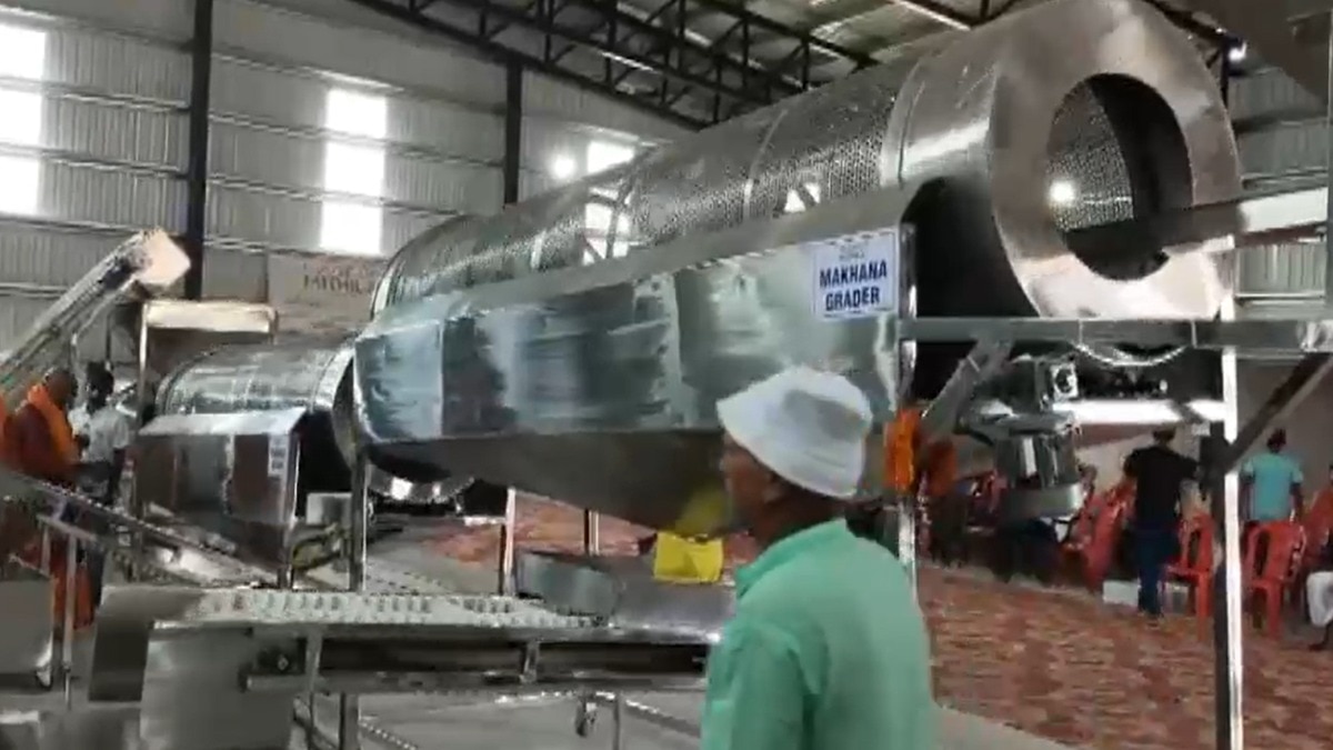 Saharsa makhana processing plant