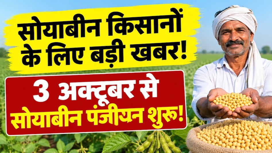 सोयाबीन किसानों के लिए बड़ी खबर! भावांतर योजना में 3 अक्टूबर से पंजीयन, जानें कहां और कैसे करें रजिस्ट्रेशन सोयाबीन किसानों के लिए बड़ी खबर! भावांतर योजना में 3 अक्टूबर से पंजीयन, जानें कहां और कैसे करें रजिस्ट्रेशन