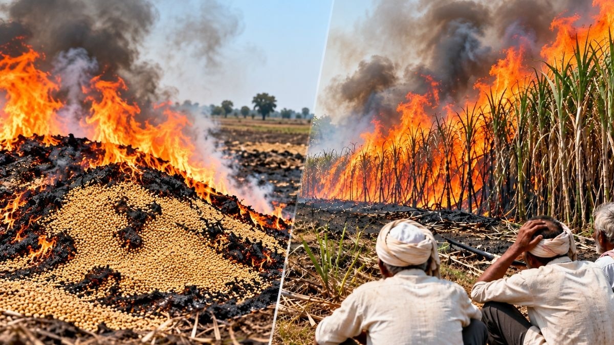 latur crop fire