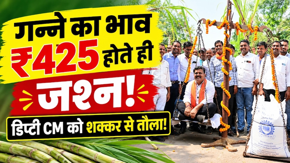 CG News:गन्ने का दाम ₹425 होते ही किसानों ने मनाया जश्न, डिप्टी CM विजय शर्मा को शक्कर की बोरियों से तौला CG News:गन्ने का दाम ₹425 होते ही किसानों ने मनाया जश्न, डिप्टी CM विजय शर्मा को शक्कर की बोरियों से तौला