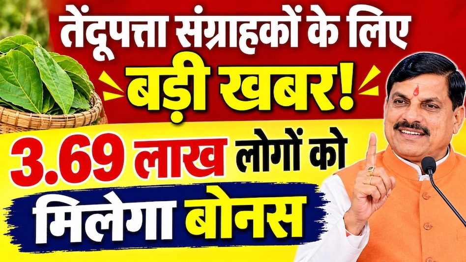 MP तेंदूपत्ता बोनस: खाते में आएंगे ₹30 करोड़! 31 अक्टूबर को बैतूल से CM मोहन यादव का सीधा ट्रांसफर MP तेंदूपत्ता बोनस: खाते में आएंगे ₹30 करोड़! 31 अक्टूबर को बैतूल से CM मोहन यादव का सीधा ट्रांसफर