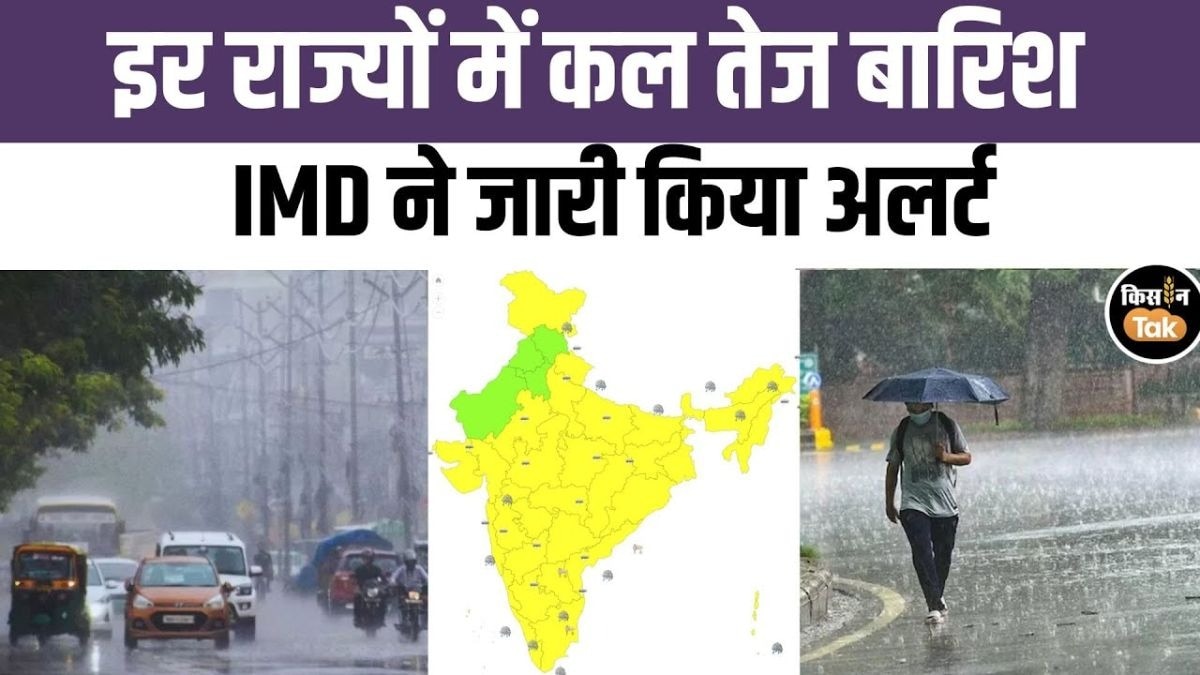 18 सितंबर को इन राज्यों में यलो अलर्ट, बारिश को लेकर IMD का बड़ा अपडेट!