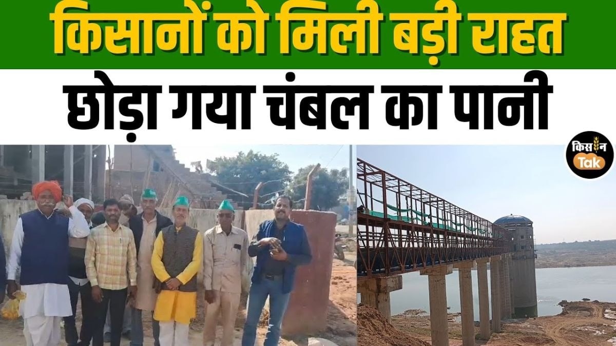 धौलपुर के किसानों को बड़ी राहत, छोड़ा गया चंबल का पानी!