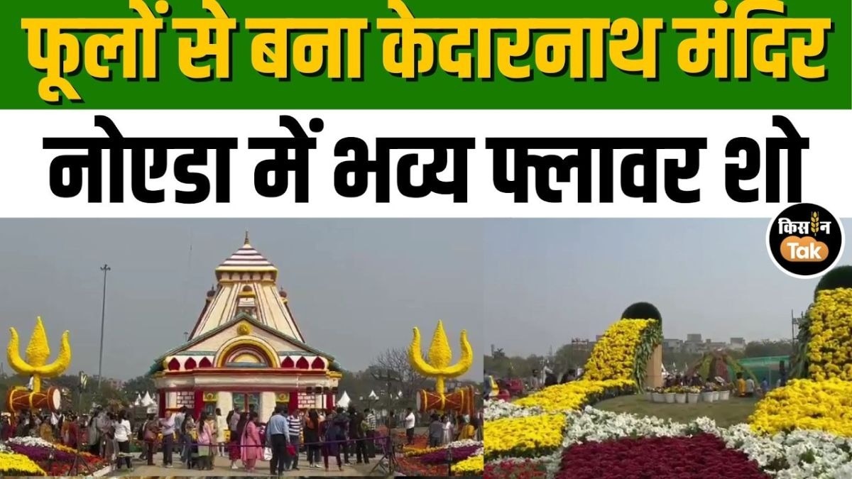 नोएडा में शुरू हुआ भव्य फ्लावर शो