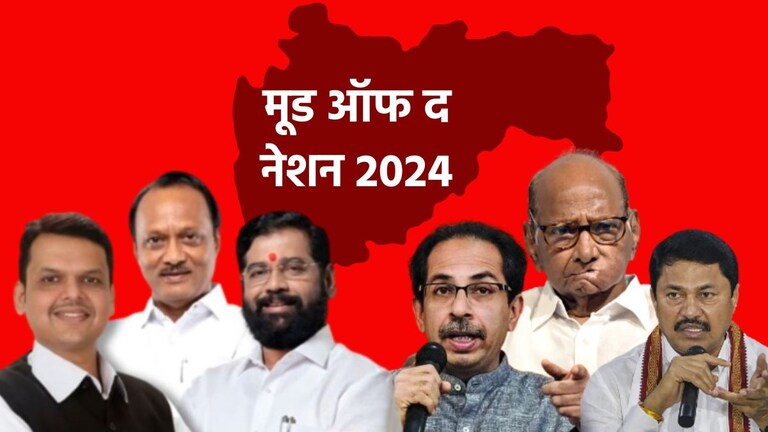 Mood of The Nation LIVE : महाविकास आघाडी की महायुती? महाराष्ट्राचा कौल कोणाच्या बाजूने? आज महाराष्ट्रात निवडणुका झाल्या तर महाविकास आघाडी भाजप, शिंदे आणि अजित पवार गटावर मात करत असल्याचे दिसते. मूड ऑफ द नेशनवर, विरोधी आघाडीला 48 पैकी 26 जागा मिळताना दिसत आहेत.