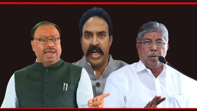 Lok Sabha Maharashtra Live : "माढा जिंकणं जास्त कठीण", चंद्रकांत पाटलांनीच वाढवलं भाजपचं टेन्शन चंद्रशेखर बावनकुळे, रणजितसिंह नाईक निंबाळकर, चंद्रकांत पाटील.