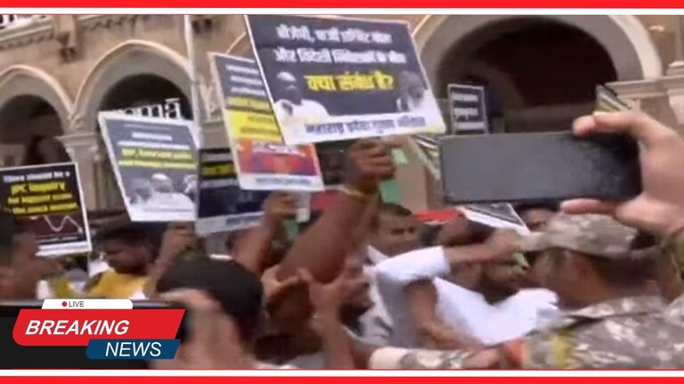 Maharashtra Live : शेअर मार्केट परिसरात काँग्रेस कार्यकर्त्यांचं आंदोलन Mumbai Tak