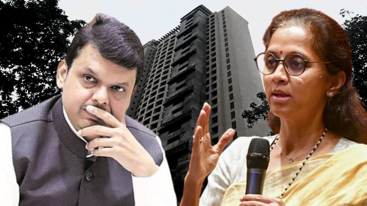 Supriya Sule Devendra Fadnavis Adarsh scam 