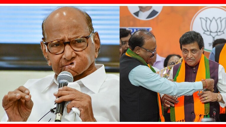 Sharad Pawar : 'ही एकप्रकारे धमकी', अशोक चव्हाणांच्या भाजप प्रवेशावर पवार काय म्हणाले? Sharad Pawar Reaction on Ashok chavan