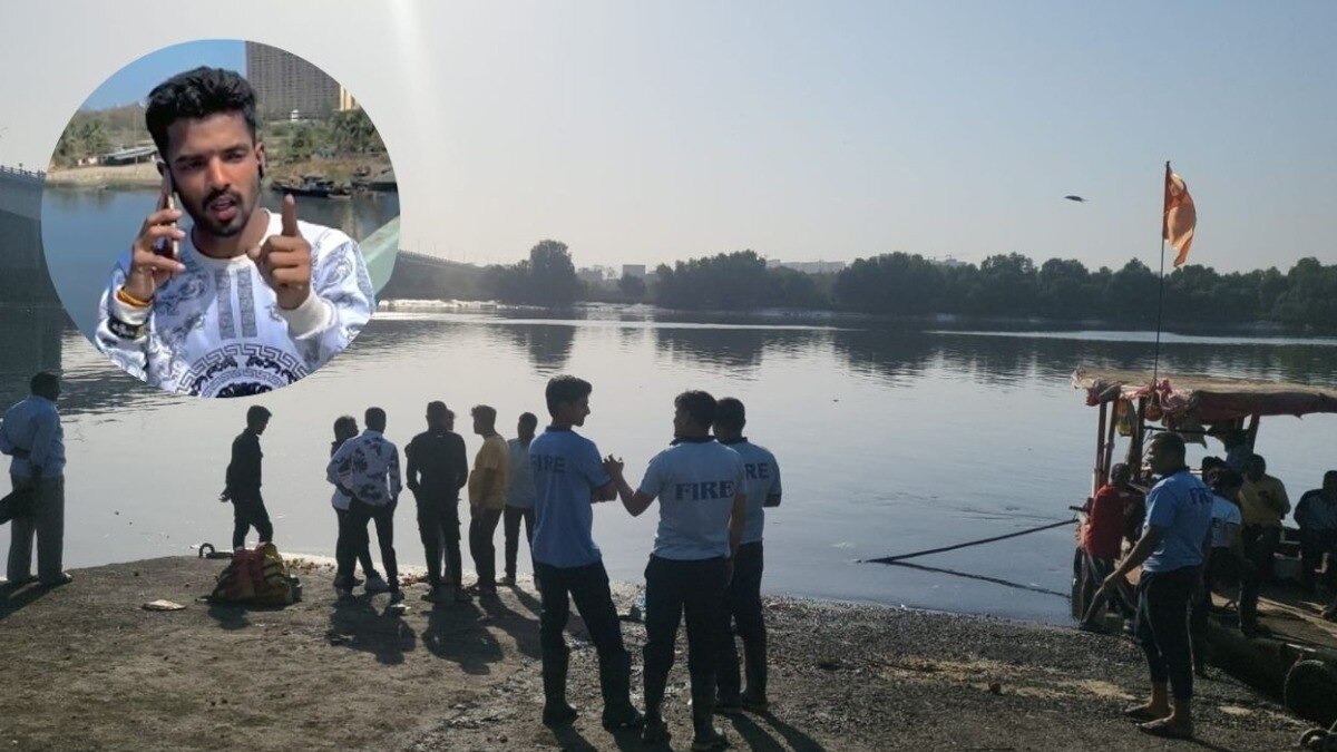bhiwandi news young boy jumps off the mankoli bridge into the creek while making instagram reel 