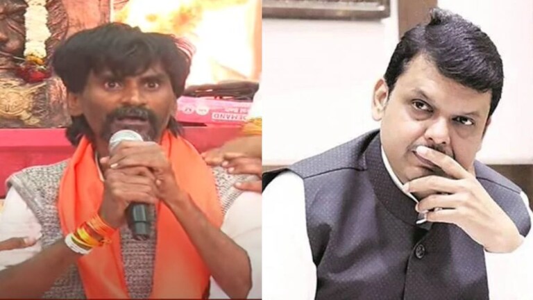 Manoj jarange : 'सागर बंगल्यावर येतो, घे माझा बळी', अंतरवाली सराटीत प्रचंड गोंधळ manoj jarange patil angry on devendra fadnavis maratha reservation sagar bunglow ajay bawaskar maharaj cm eknath shinde