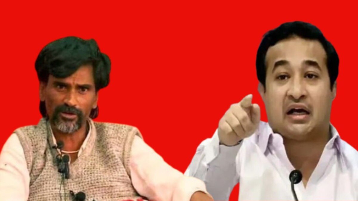 bjp nitesh rane challenge to manoj jarange patil on maratha reservation devendra fadnavis allegatiom sagar bunglow antarwali sarati