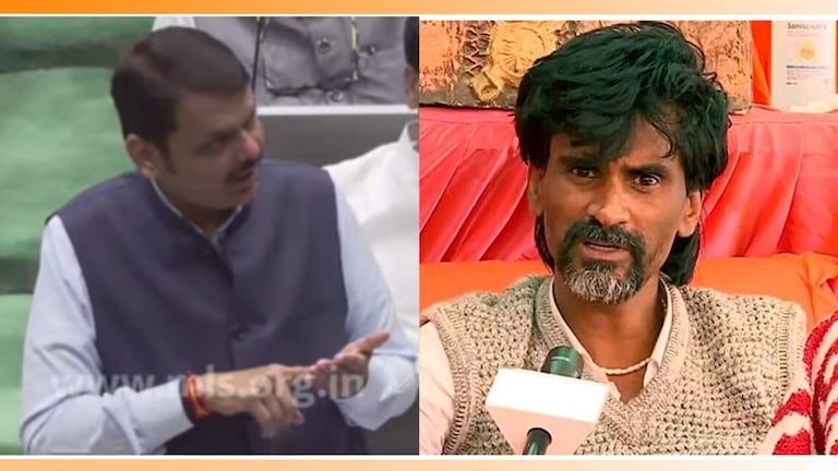 Manoj Jarange : "फडणवीसलाच जेलमध्ये टाकावं लागेल", जरांगेंची स्फोटकं विधानं Manoj Jarange First Reaction on SIT inquiry