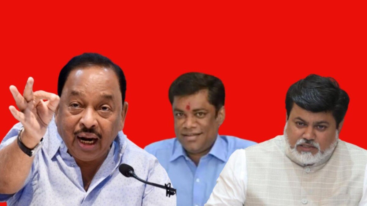narayan rane meet kiran samant on lok sabha election 2024 ratnagiri sindhudur lok sabha seat bjp vs shiv sena fight for seat ramdas kadam maharashtrag  politics 