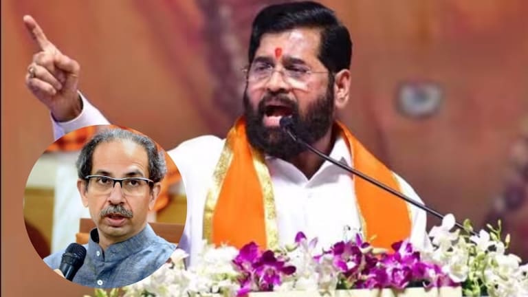 'क्षणाचाही विलंब न लावता ठाकरेंना 50 कोटी देऊन टाकले', शिंदेंनी तोफ डागली CM Eknath Shinde Uddhav Thackeray