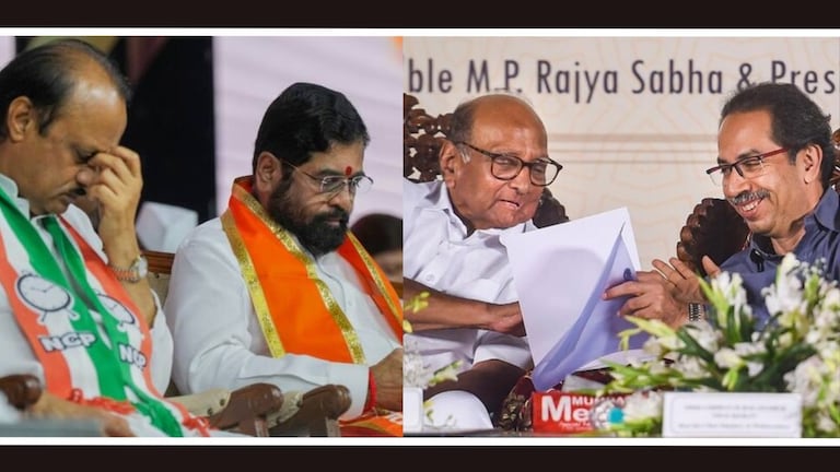 Lok Sabha 2024 : एकनाथ शिंदे, अजित पवारांच्या बंडाचा ठाकरे-पवारांना फायदा; भाजपचं काय? महाराष्ट्रात आजघडीला लोकसभा निवडणूक झाल्यास एकनाथ शिंदे-अजित पवारांपेक्षा ठाकरे-पवारांना फायदा होताना दिसत आहे.