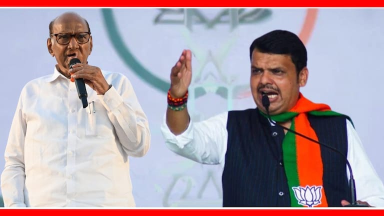 Sharad Pawar : "पक्ष फोडणाऱ्यांना...", देवेंद्र फडणवीसांना पवारांचा इशारा शरद पवार आणि उपमुख्यमंत्री देवेंद्र फडणवीस.