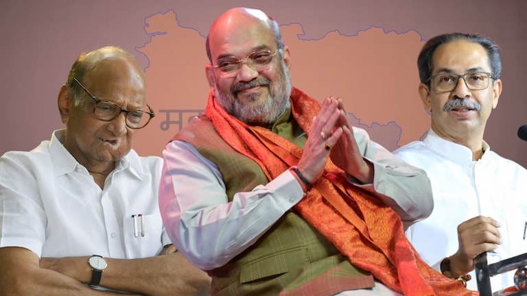 Amit Shah: '...म्हणून ठाकरे आणि पवारांचे पक्ष फुटले', शाह नेमकं काय म्हणाले? पुत्र प्रेमामुळेच त्यांच्या पक्षात फूट पडली, अमित शाहांचा मोठा दावा