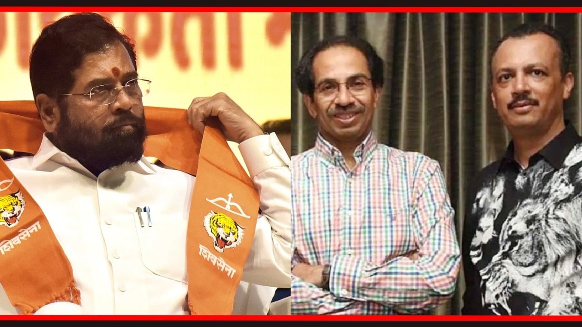 मुख्यमंत्री एकनाथ शिंदे, उद्धव ठाकरे आणि मिलिंद नार्वेकर.