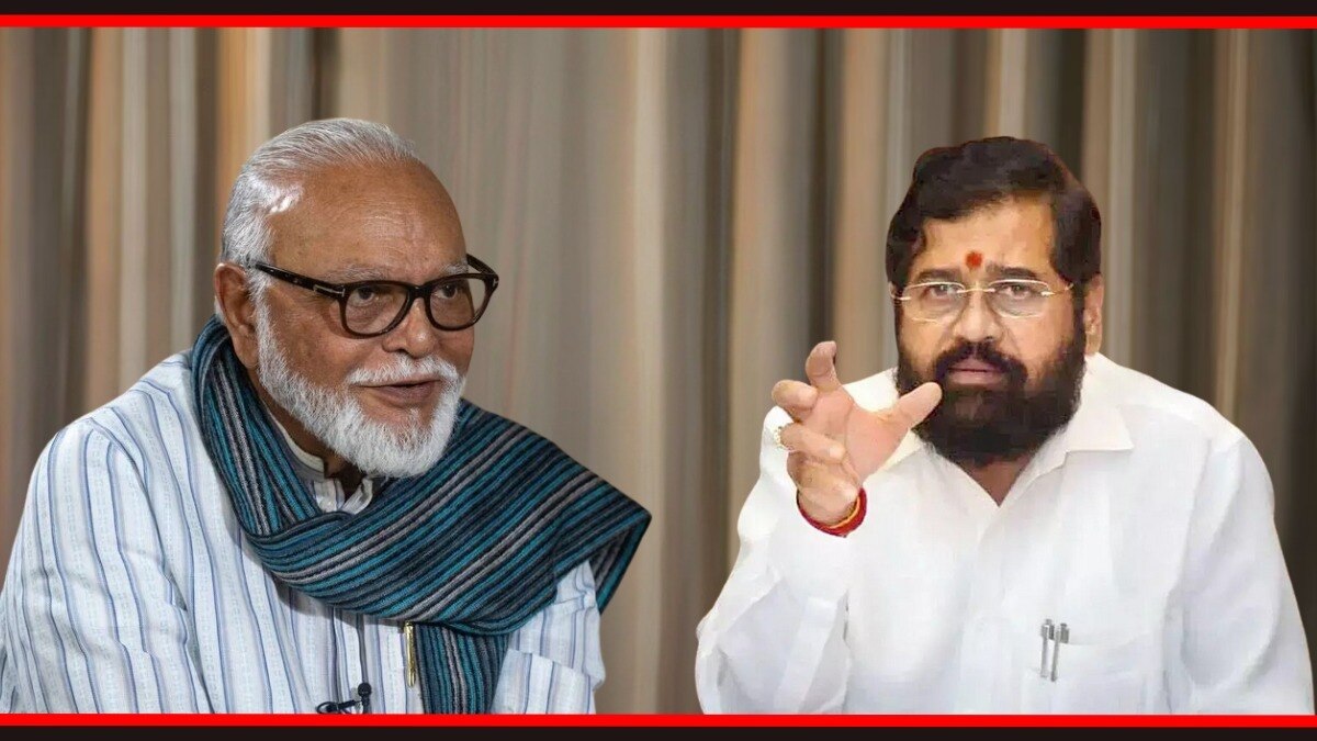 छगन भुजबळ आणि एकनाथ शिंदे.