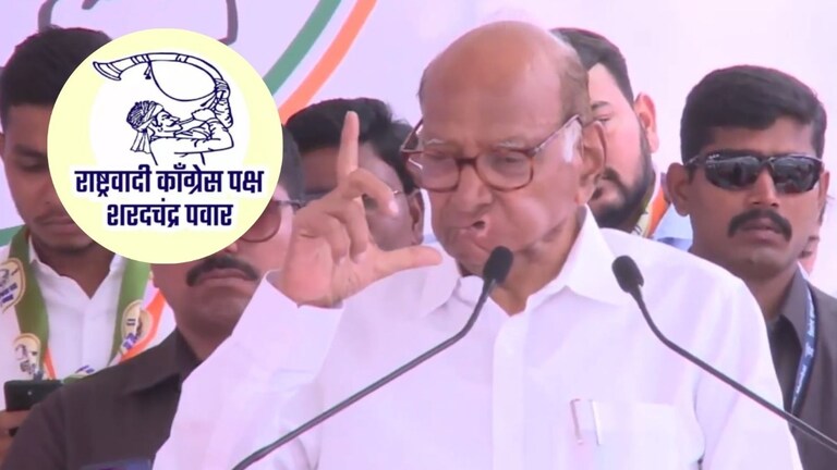 Sharad Pawar: 'आपली खूण तुतारी वाजवणारा माणूस..', पवारांनी कोणाला केलं सावध? 'आपली खूण तुतारी वाजवणारा माणूस..'