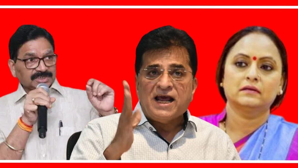 रवींद्र वायकर, किरीट सोमय्या आणि यामिनी जाधव.