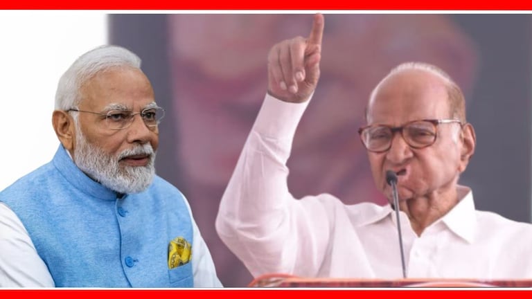 Sharad Pawar : भाजप-एनडीए किती जागा जिंकेल? पवारांनी थेट आकडाच सांगितला पंतप्रधान नरेंद्र मोदी आणि शरद पवार.