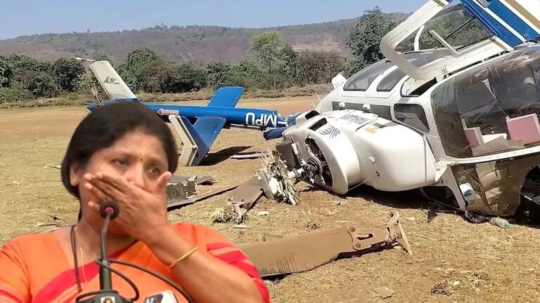 Video: सुषमा अंधारेंना घ्यायला आलेलं हेलिकॉप्टर डोळ्यासमोर कोसळलं, नेमकं काय घडलं? Mumbai Tak