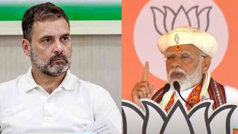 Narendra Modi : 'काँग्रेस कसाबची बाजू घेतेय, हा शहिदांचा अपमान', PM मोदींचा हल्लाबोल काँग्रेस दहशतवादी हल्ल्यात काँग्रेसला क्लीनचीट देतेये.